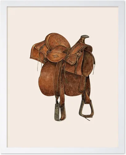 Vista 17 de Poster Master Póster vintage de cuero para silla de montar, estampado retro de vaquero, arte de silla de montar, diseño occidental, impresión