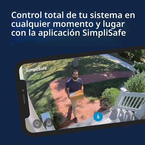 Vista 3 de SimpliSafe SimpliCam - Cámara de seguridad para interiores con cable de 1080p con obturador de privacidad integrado, compatible con sistema