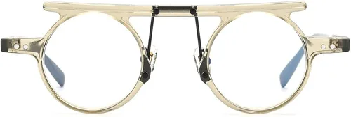 Vista 4 de HEPIDEM Marco de gafas de acetato para hombre gafas redondas retro para mujer gafas ópticas