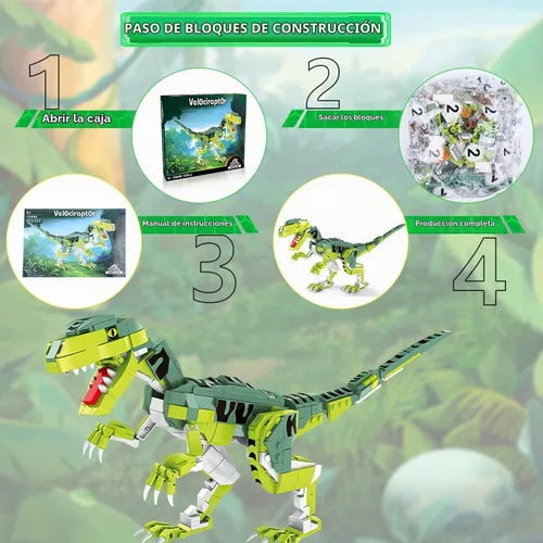 Vista 2 de SIENON Creator Velociraptor - Juego de juguetes de construcción