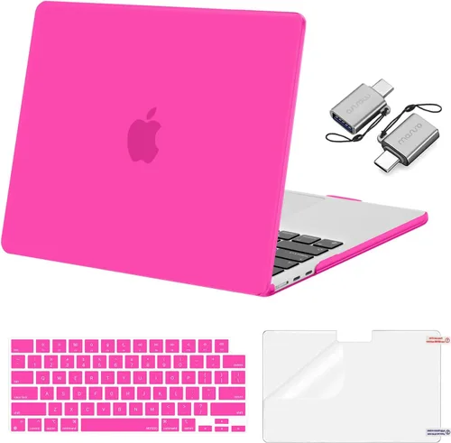 Vista 18 de Mosiso Funda para MacBook Air de 13 y 13.6 pulgadas, 2024, 2023 y 2022, M3 A3113, M2 A2681, Touch ID, carcasa rígida, cubierta de teclado, protector