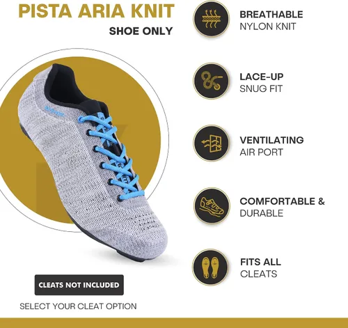 Vista 2 de Tommaso Pista - Tenis para bicicleta de carretera para mujer, compatible con Dual Cleat