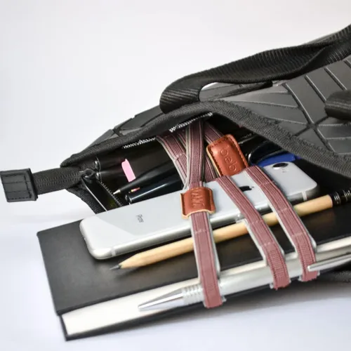 Vista 9 de Beblau TWIST PACK (S & L incluido) Organizador portátil elástico que se puede conectar a tu portátil, portátil, pantalla de PC.. Cualquier cosa!
