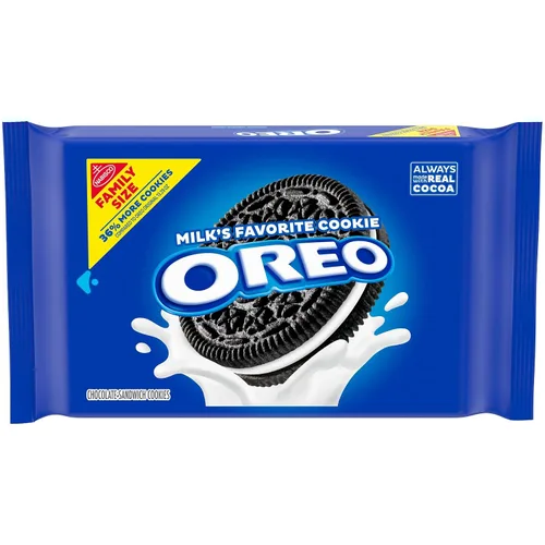 Vista 46 de OREO - Galletas sándwich de chocolate, 60 paquetes de aperitivos (2 galletas por paquete)
