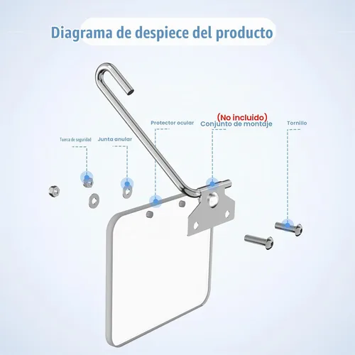 Vista 3 de Neeki Protector de ojos de repuesto para amoladora de banco de 4 x 5