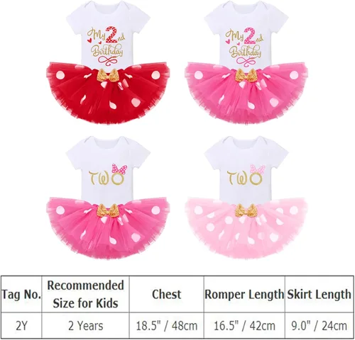 Vista 7 de Traje de bebé para primer cumplaños, de lunares, falda de tutú, diadema de orejas de ratón, traje perfecto para sesión de fotos
