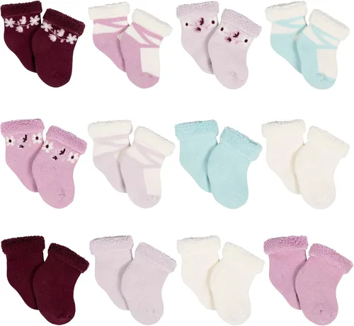 Vista 24 de Gerber Paquete de calcetines para bebé de 12 pares