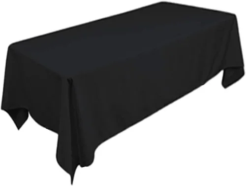 Vista 5 de Tektrum mantel rectangular de poliéster, 54 נ84 pulgadas. Tela gruesa, resistente y duradera