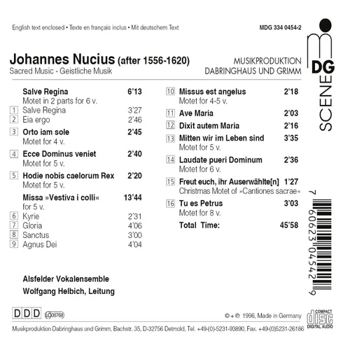 Vista 2 de Nucius Sacred Motets - Missa Vestiva I Colli