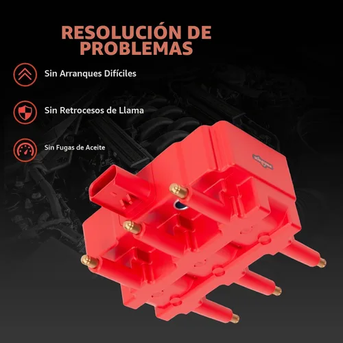 Vista 7 de Paquete de bobinas de encendido UF305, bujías 4306 y juego