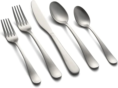Vista 12 de Cambridge Silversmiths Rhiannon Black Satin - Juego de cubiertos de 20 piezas, servicio para 4