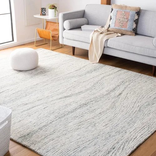 Vista 38 de SAFAVIEH Metro Collection - Alfombra decorativa de 2 x 3 pies, azul y marfil, diseño transicional, ideal para áreas de alto tráfico en pasillo, baño