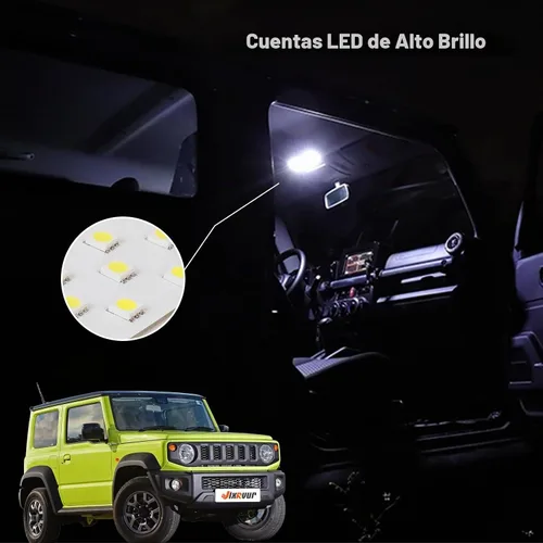 Vista 2 de Lámpara LED para maletero de lectura interior, bombilla de cúpula para mapa, compatible con Suzuki Jimny JB64 JB74W 2019-2022 (lente transparente)