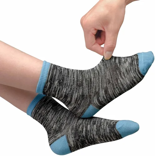 Vista 3 de Calcetines para niños calcetines de tobillo para niños pequeños y niñas 1-14 años 12 pares de calcetines atléticos de media amortiguación
