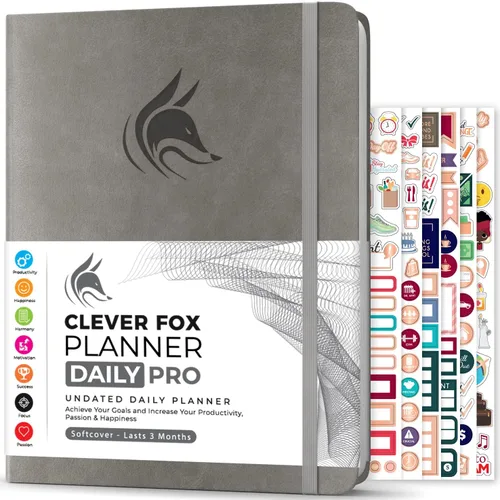 Vista 17 de Clever Fox Planner Daily PRO - Planificador diario y agenda de 8.5 x 11 pulgadas (tamaño A4) para aumentar la productividad, la gestión del tiempo