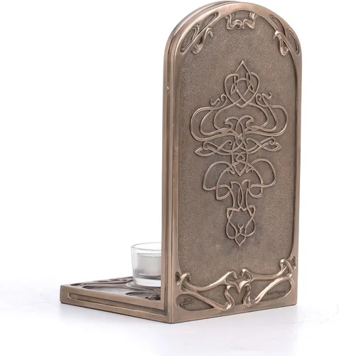 Vista 7 de Selina Fenech - Candelabro mágico con diseño de árbol de la vida, acabado en bronce antiguo