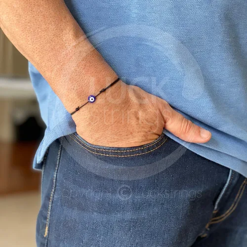 Vista 38 de Lucky Evil Eye Bracelet, Choker & Anklet – Red and Black String Protection Talisman Minimalist Mal de Ojo Jewelry for Good Luck