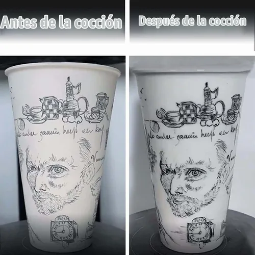 Vista 4 de Lápices de inmersión (Azul Gam, 2ps) Lápices de Underglaze para Cerámica. Lápiz de Underglaze Negro Lápiz de Precisión para Cerámica