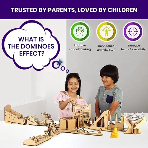 Vista 2 de Smartivity Chain Reaction Engineering, Kit de construcción de juguetes de aprendizaje STEM para niños de 8 años en adelante