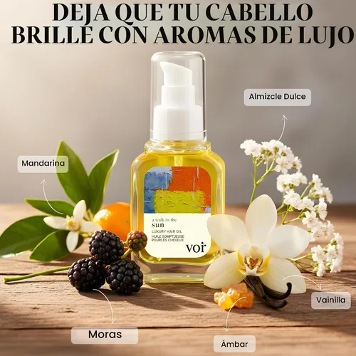 Vista 8 de VOIR A Walk in the Sun Aceite de lujo para el cabello para sequedad/daño
