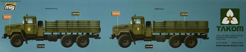 Vista 3 de TAKOM Camión ruso KRAZ-260 (escala 1/35)