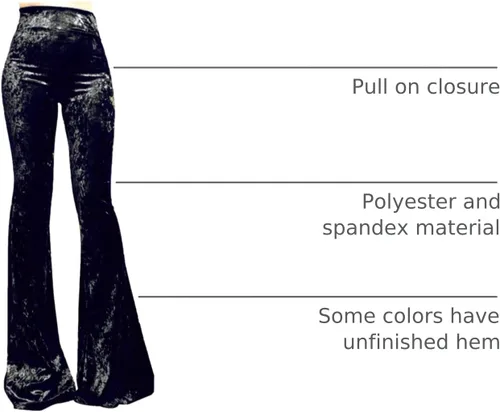 Vista 119 de ShopMyTrend - Pantalones de yoga largos con piernas anchas y acampanadas estilo palazzo, con cintura alta, para mujer