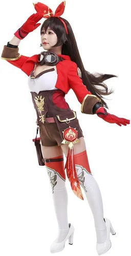 Vista 3 de Cosplay.fm Disfraz de juego para mujer, disfraz de gamuza empalmada