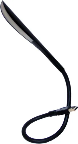 Vista 7 de Lámpara de lectura USB con interruptor táctil regulable de 14 LED y cuello de cisne flexible para laptop, computadora de escritorio, PC