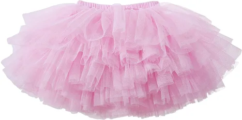 Vista 2 de Falda tutú para niña pequeña de 6 capas de tul tutús 1-8T