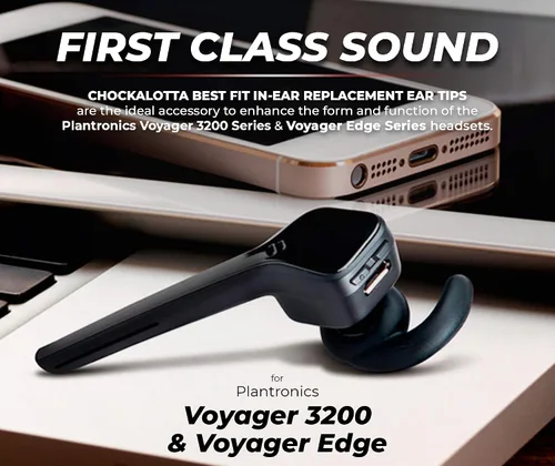 Vista 2 de Almohadillas de repuesto intrauditivas compatibles con Plantronics Poly Voyager 3200/Edge