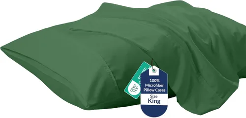 Vista 12 de Royale Linens Juego de 2 fundas de almohada Queen – Fundas de almohada de cama – 20 x 30 pulgadas – Fundas de almohada negras – 1800 microfibra