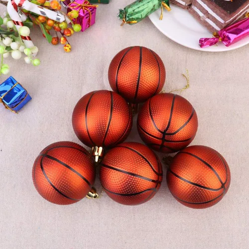 Vista 7 de 12 piezas de suministros de fiesta de fútbol pelota de fútbol rugby adornos colgantes decoraciones de bolas temáticas de deportes decoraciones