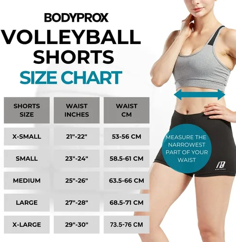 Vista 2 de Bodyprox - Pantalones cortos de voleibol para mujer