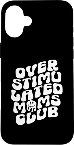 Vista 23 de Groovy Overstimulated Moms Club Funny Trendy Mom Case for iPhone 17