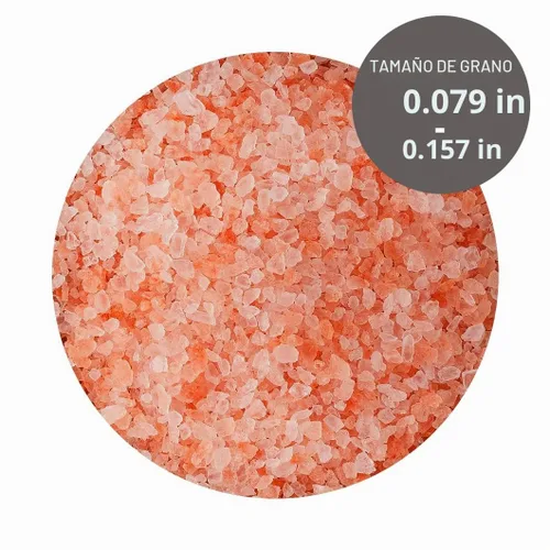 Vista 2 de Sal rosa del Himalaya gourmet premium, grano grueso, 1 libra