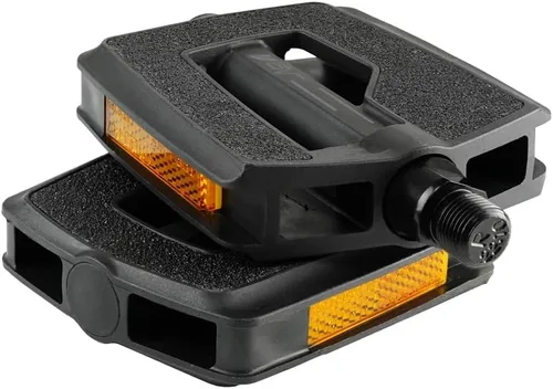 Vista 6 de BV Bike Pedals with Replaceable Pins Flat, Lightweight & Durable Bicycle Pedals with Great Grip Made of Alloy Steel & Plastic - Ideal for BMX