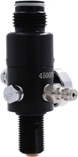 Vista 3 de TUXING 4500PSI Paintball Air Tank Regulador Válvula Calibre, Regulador de Paintball de aluminio duradero, para industrial, M18* 1.5