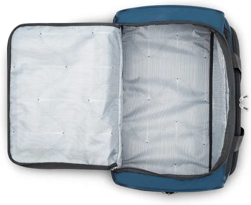 Vista 9 de DELSEY Paris Sky Max 2.0 Softside - Equipaje expandible con ruedas giratorias, Azul, Sky Max 2.0 Softside - Equipaje expandible con ruedas giratorias