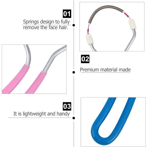 Vista 3 de ZJchao Removedores manuales de pelo, 2 unidades, removedor de pelo de primavera, depiladoras de cabello para mujeres, rodillo facial portátil