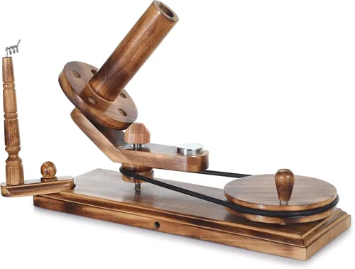 Vista 8 de Brainmart Enrollador de bolas de hilo de madera operado a mano e hilo de lana Swift Speedy Winder Soporte de cuerda para tejer accesorios