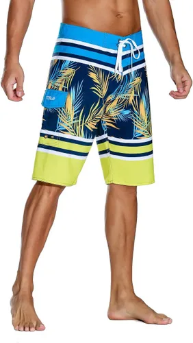 Vista 2 de Nonwe Traje de baño para hombre de secado rápido con bolsillo ajustable en la cintura