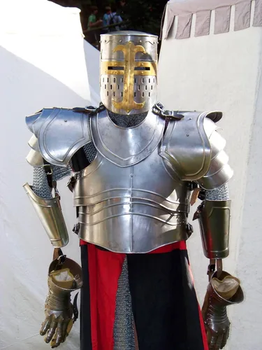 Vista 2 de Nagina International Swaggersoul - Casco medieval de armadura de caballero cruzado templario Armadura espartana griega romana Tamaño libre