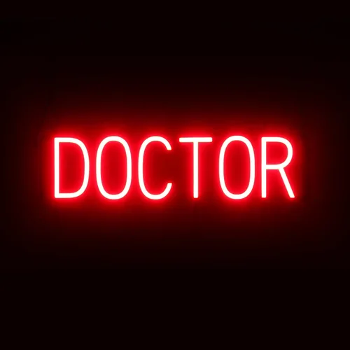 Vista 15 de SpellBrite LED Neon ER Sign for Business - Blue, 9" x 6" Azul