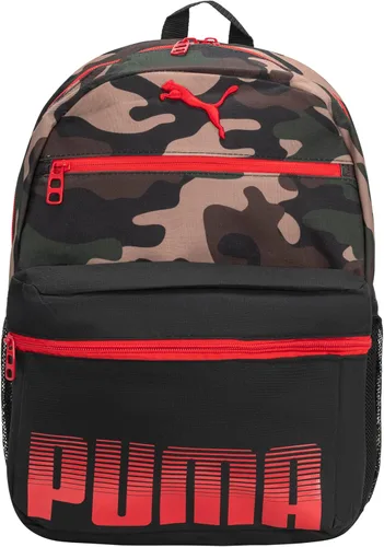 Vista 10 de PUMA Mochila Meridian unisex para niños, Negro/Plateado, Tamaño único