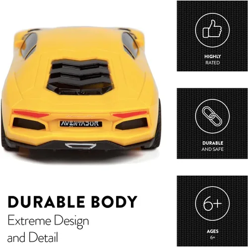 Vista 3 de World Tech Toys Vehículo Lamborghini Aventador RC (escala 1:24)