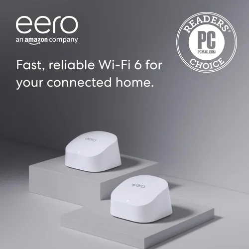 Vista 10 de Extensor de wifi Amazon eero 6 con 1 mes gratis de eero Plus (renovación automática): Agrega hasta 1500 pies cuadrados de cobertura Wi-Fi 6 a tu red