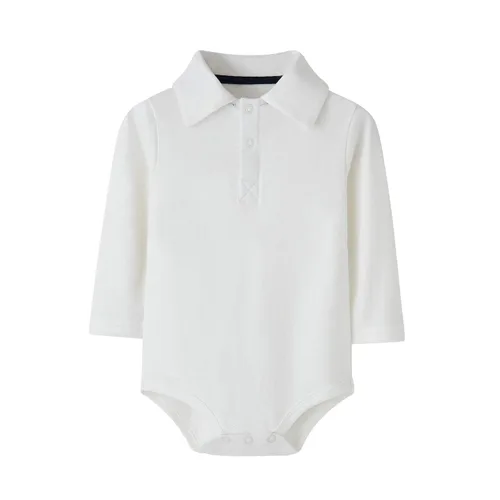 Vista 26 de Teach Leanbh - Body para bebé de algodón, manga larga, color puro, 3 a 24 meses (3 meses, azul bebé)