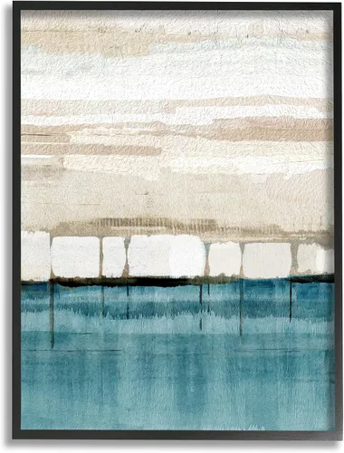 Vista 12 de Stupell Industries Arte Giclée enmarcado de abstracción de paisaje moderno por Flora Kouta Stupell Industries White, 11 x 14 Inches, Easy to