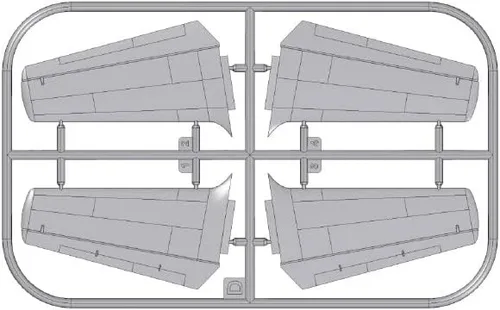 Vista 8 de Roden 063-1/72 - North American AJ-1 Savage, kit de modelo de plástico a escala