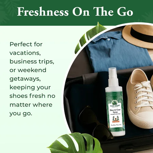 Vista 7 de Foot Sense Desodorizador de zapatos y spray para pies - Eliminador natural de olores de pies y zapatos para pies malolientes, zapatos
